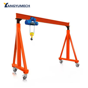 Remote Control portabel Pulley Track <span class=keywords><strong>Mini</strong></span> Gantry Crane aluminium Alloy portabel 3 Ton kecil tunggal Girder Gantry Crane - Product Image 1
