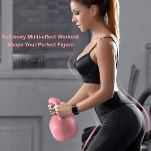 Kettlebell en PVC souple écologique, haltères en ciment, kettlebell en fonte pour la maison, la gym, le yoga, l'exercice, kettlebell lestée de sable de fer - Product Image 3