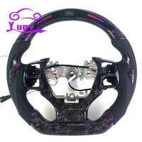 Volant personnalisé en fibre de carbone forgée avec LED RPM pour Lexus IS Series IS250 IS350 ISF RC GSF RX CT LS ES GS 2015-2023