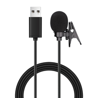 Microphone cravate filaire USB mini OEM pour enregistrement vocal sur ordinateur, suppression du bruit, microphone à condensateur pour ordinateur portable et tablette