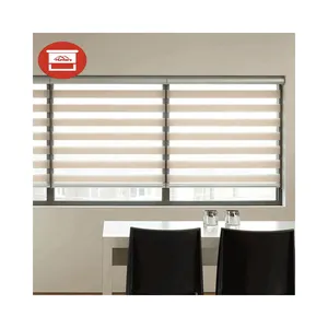 Indoor roller blinds/ horizontal heavy-duty roller blinds/Day night zebra roller blind