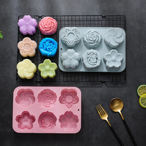 Silicone xà phòng khuôn Tulip hoa hình nến làm hình thức DIY thủ công bánh khuôn sô cô la trang trí Baking Ice Cream công cụ - Product Image 5