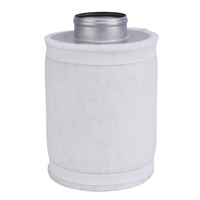 Filter Karbon Aktif 4 inci/100mm - 200mm Untuk Tenda Hidroponik Rumah Kaca Pengontrol Bau Pemurnian Udara