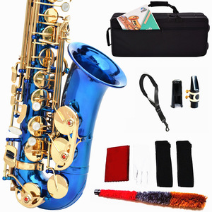 <span class=keywords><strong>Saxophone</strong></span> alto Mi bémol bleu personnalisé, design sur mesure, instrument à gravure <span class=keywords><strong>antique</strong></span>, vente en gros d'usine - Product Image 2