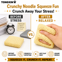 Jouet Squishy Ondulé et Croustillant en Pâte à Modeler TONGXIN, Jouets Squishies, Jouets à Presser, Balles Anti-Stress, Jouets Fidget Squishies - Boutique