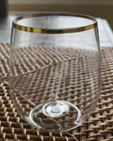 12 oz SANS BPA En Plastique PET En Plastique incassable Or jante Champagne Parfait Pour La Fête De Mariage