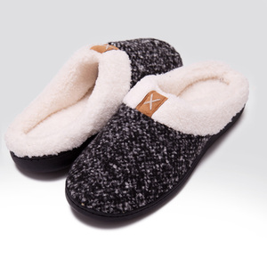 Cozy <strong>Wool</strong> Like Lining Memory Foam slip on Clog Indoor Outdoor Winter House <strong>Slipper</strong> for Men - Product Image 1