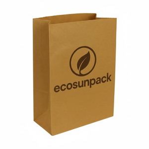 Bolsa de Papel Kraft Clásica, Ecológica y Duradera, Sostenible, Reciclable, Biodegradable, Ligera, para Compras, Supermercado, Promoción - Product Image 1