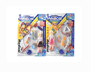 EPT vendita all'ingrosso di piccoli giocattoli medico giocattolo rosa blu giocattolo stetoscopio Set di giocattoli per bambini - Product Image 3