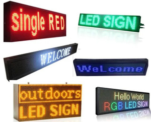Personalizado WiFi programable 110V P10 Pantalla LED para exteriores Clasificación IP65 EE. UU. Tienda abierta Publicidad Pantallas de señalización digital - Product Image 1