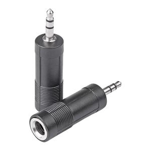 <b>3.5mm</b> <b>To</b> <b>6.35mm</b> Audio <b>Adapter</b> Female Connector For Guitar Keyboard Mixer Speaker Microphone Headphone Use - Product Image 2
