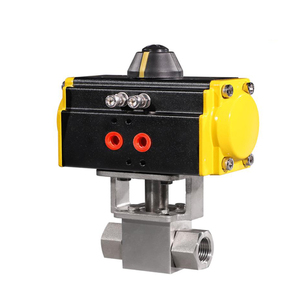 Válvula de Bola Neumática de Acero Inoxidable 316 de Alta Presión COVNA DN40 de 1.5 Pulgadas y 2 Vías, 5000 PSI - Product Image 1