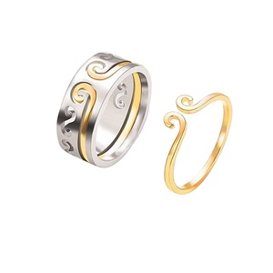 Black Myth Wukong <span class=keywords><strong>Jeu</strong></span> Ouverture Anneau Personnalisé 2-en-1 Détachable Homme et Femme Wukong Serrage Malédiction amoureux Anneau Cadeau - Product Image 1