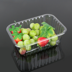 Boîte en plastique transparente <span class=keywords><strong>jetable</strong></span> sans <span class=keywords><strong>couvercle</strong></span> <span class=keywords><strong>plateau</strong></span> d'emballage de fruits et légumes frais - Product Image 6