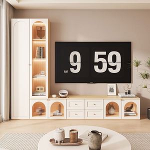 ตู้วางทีวีติดผนังแบบลอยตัวสำหรับห้องนั่งเล่นสุดหรู ดีไซน์ทันสมัย - Product Image 1