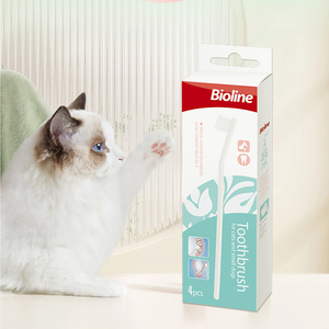 Juego de 4 Cepillos de Dientes Ecológicos de Plástico para Gatos y <span class=keywords><strong>Cachorros</strong></span> de Marca Privada para Higiene Bucal - Product Image 4