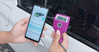 Jauge d'épaisseur de peinture numérique CT-238, jauge d'épaisseur de revêtement 0-5000μm, sonde externe, rechargeable par Type-C, application