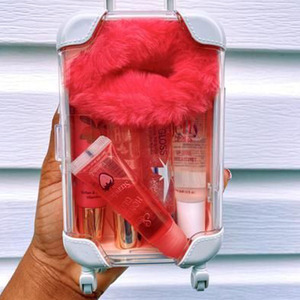 Maleta Rectangular Pequeña MVlash <span class=keywords><strong>MS</strong></span> con Ruedas, Empaque Personalizado con Logotipo para Pestañas y Maquillaje - Product Image 1