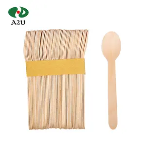 Biodegradable Green China Online Shopping Wooden Cutlery Set fork and Spoon