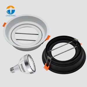 Gran oferta Europa redonda integrada Par30 Mr16 Gu10 carcasa de luz 6500K ajustable Led inteligente empotrable Downlight Ceil <span class=keywords><strong>Spot</strong></span> Down Lights - Product Image 1