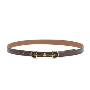 <span class=keywords><strong>Ceinture</strong></span> fine élégante <span class=keywords><strong>en</strong></span> <span class=keywords><strong>cuir</strong></span> véritable pour <span class=keywords><strong>femme</strong></span>, boucle lisse, <span class=keywords><strong>en</strong></span> <span class=keywords><strong>cuir</strong></span> de vachette, pour robes et pantalons, vente <span class=keywords><strong>en</strong></span> gros d'usine, alliage - Product Image 5