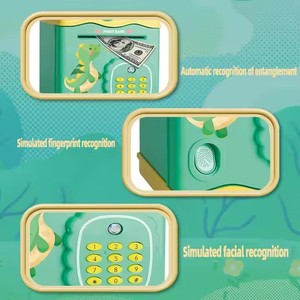 Trẻ Em Tự Động Điện Tử Con Heo Đất Ngân Hàng Đồ Chơi <span class=keywords><strong>DSM</strong></span>-6889 Mật Khẩu & Vân Tay Mở Khóa ATM Đồng Xu Tiền Ngân Hàng Máy Cho Trẻ Em - Product Image 4