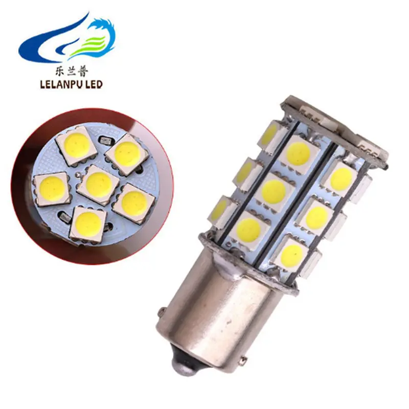 Factory price 1156 1157 5050 27SMD turn signal light universal car ba15s car led lamp auto lighting systems driving lights