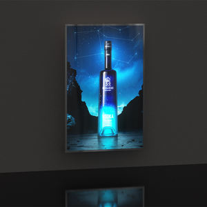 Потолочный Магнитный светодиодный акриловый световой короб рекламный щит со знаком сменный Лайтбокс для ресторана, кафе, рекламный щит - Product Image 1