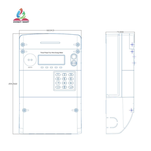 เครื่องวัดพลังงานไฟฟ้าสามเฟส ZHONGYI DTS5558 แบบ ANSI Socket 9S 16S รองรับ LoRaWAN NB RS485 ระดับความแม่นยำ Class 0.5 (Active) และ Class 1.0 (Reactive) - Product Image 4