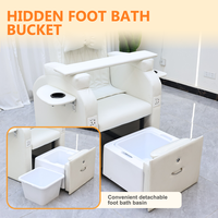 Chaise de salon de beauté personnalisable pour spa des pieds, dossier réglable, chaise de pédicure pour massage des pieds, mobilier de relaxation pour bain de pieds