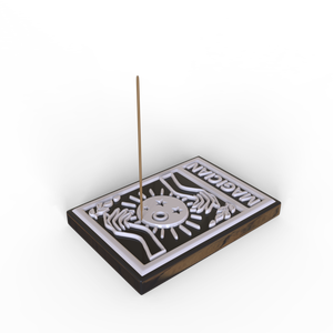 Losa de adivinación de cerámica cuadrada de diseño personalizado a granel, soporte de captura de cenizas, bandeja, plato de porcelana, tarot, quemador de palo de incienso <span class=keywords><strong>mago</strong></span> - Product Image 3