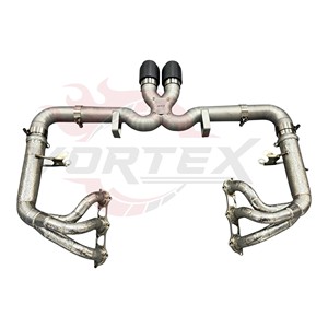 ระบบไอเสียแบบเต็มระบบที่ไหลเวียนได้สูงวัสดุไทเทเนียมจาก Vortex สำหรับ Porsche 911รุ่น992 GT3เครื่องยนต์4.0ลิตรปี2022–2025รุ่นแข่งขัน - Product Image 2