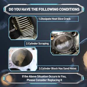 Алюминиевый цилиндр с большим отверстием 52,4 мм с поршневым кольцом для замены <span class=keywords><strong>Lifan</strong></span> 110cc 125cc - Product Image 3