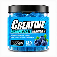 Gummies de créatine monohydrate halal en vrac OEM sans sucre 5000mg – Bonbons gélifiés pré-entraînement pour la croissance musculaire et supplément sportif – 120 unités