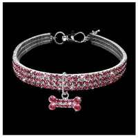 Collier pour chien et chat en plastique solide et coloré, collier simple décoratif pour animaux de compagnie