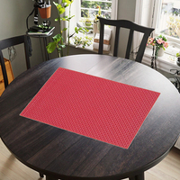 Yichuan 2025, tapis de table rectangulaire en tissu tissé PVC écologique et durable, non toxique, diamètre 45 cm