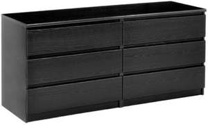 <span class=keywords><strong>Commode</strong></span> moderne à 6 <span class=keywords><strong>tiroirs</strong></span> <span class=keywords><strong>en</strong></span> bois de luxe <span class=keywords><strong>en</strong></span> rotin noir avec miroir meuble de salon et de chambre à coucher - Product Image 5