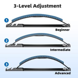 Correcteur de posture lombaire à 3 niveaux pour soulager les douleurs dorsales, étireur de dos, masseur lombaire, civière magique pour la santé et le fitness - Product Image 3