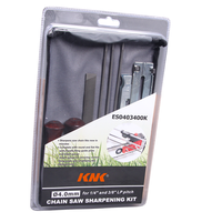 Kit de limes pour affûteuse de scie à chaîne de 8 pièces Pièces d'outils de jardinage manuels Limes et râpes essentielles pour l'entretien des outils
