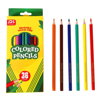 Ensemble de crayons de couleur artistiques de 12, 24, 36, 48 couleurs dans une boîte de couleur, crayons de couleur hexagonaux professionnels de 7 pouces pour enfants