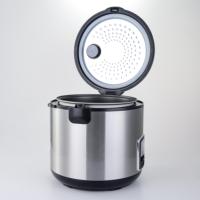 Autocuiseur Électrique en Acier Inoxydable 700W 1.8L avec Cuiseur Vapeur Intégré, Tasse Mesureuse, Fonction Minuterie et Cuve Antiadhésive – Fabrication OEM