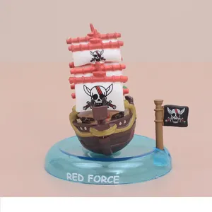 Figura de Anime, Juguete Coleccionable de <span class=keywords><strong>Manga</strong></span> Japonesa, Caja Sorpresa de 6 Piezas/Juego, 5-7 cm, Going Merry, Thousand <span class=keywords><strong>Sunny</strong></span>, Luffy, Barco de PVC - Product Image 1