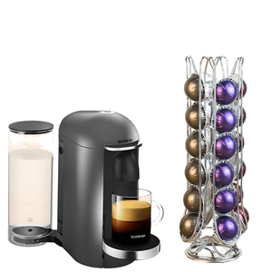 Support pour <span class=keywords><strong>capsules</strong></span> de <span class=keywords><strong>café</strong></span> <span class=keywords><strong>Nespresso</strong></span> <span class=keywords><strong>Vertuo</strong></span>, 24 pièces, type debout, en métal, support de rangement et d'exposition - Product Image 1
