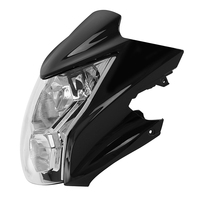 XINMATUO XF140114-B noir phare carénages lampe phare capot adapté pour Kawasaki ER6N 2012-2015