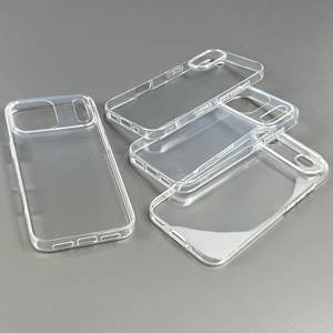 Funda de teléfono suave en blanco transparente para iPhone 17 Pro Max 16 Pro Max 17 Air fundas de teléfono móvil diseño Simple de lujo a granel a prueba de golpes TPU - Product Image 3