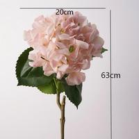 Fleur d'hortensia à toucher réel, hortensia à bord roulé, grande fleur à tête volumineuse - Style vintage, sensation tactile hydratante, décoration de table