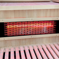 Sauna de Madera de Hemlock para Dos Personas con Calefacción de Carbono, Novedad 2026, para Spa en Casa y Relajación Personal