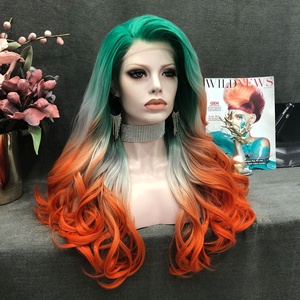 Célébrité vente chaude joker et <span class=keywords><strong>harley</strong></span> quinn cosplay <span class=keywords><strong>perruque</strong></span> haute qualité résistant à la chaleur protéine filament <span class=keywords><strong>perruque</strong></span> - Product Image 4