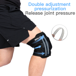 Sangle réglable, élastique, douce et épaisse, support sportif pour la rotule, protection du genou en néoprène noir - Product Image 2