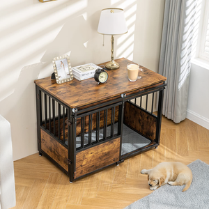 Factory Customize 32 Inch <b>Dog</b> Crate Furniture with Cushion for Large <b>Medium</b> <b>Dogs</b> <b>Dog</b> <b>Cages</b> and Crates - Product Image 3
